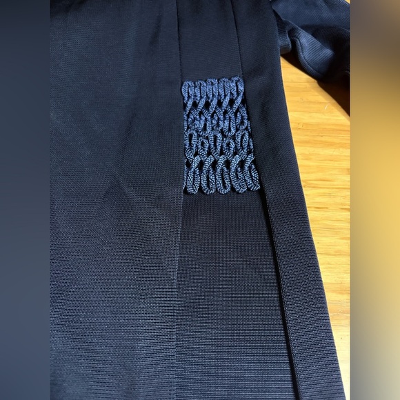 EUC Galvan London- Aguafina Elegant Navy Blue Off-Shoulder Dress. Size US 2 - Picture 11 of 11